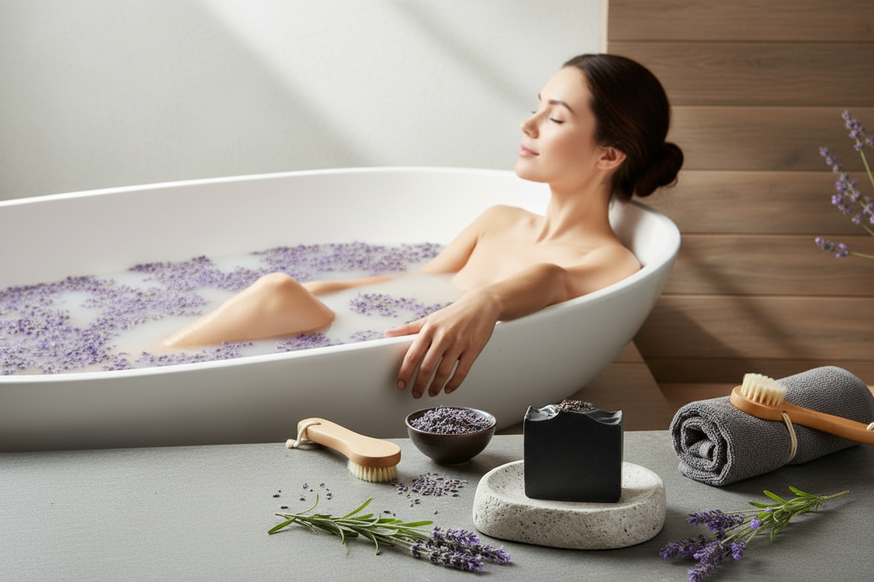 Frankincense & Lavender Organic Soap / 100% Natural Essential Oil Bar