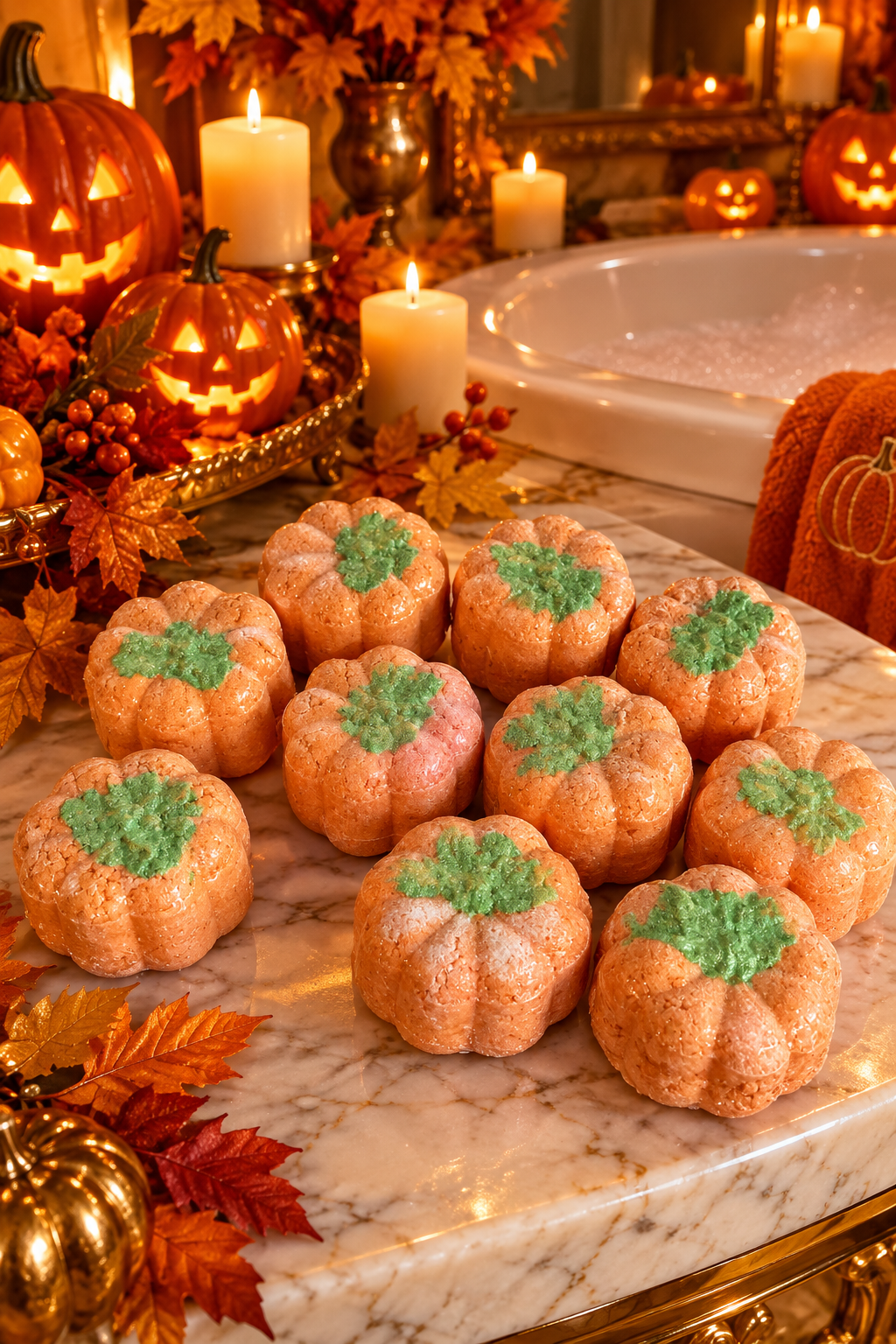 Pumpkin Bubble Bars – Luxury Halloween Bathroom