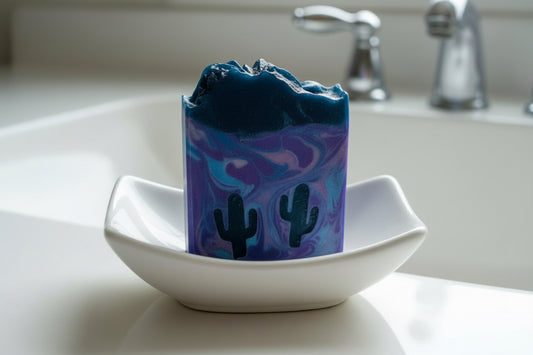 Baja cactus Blossom, Arizona inspired cold processed soap