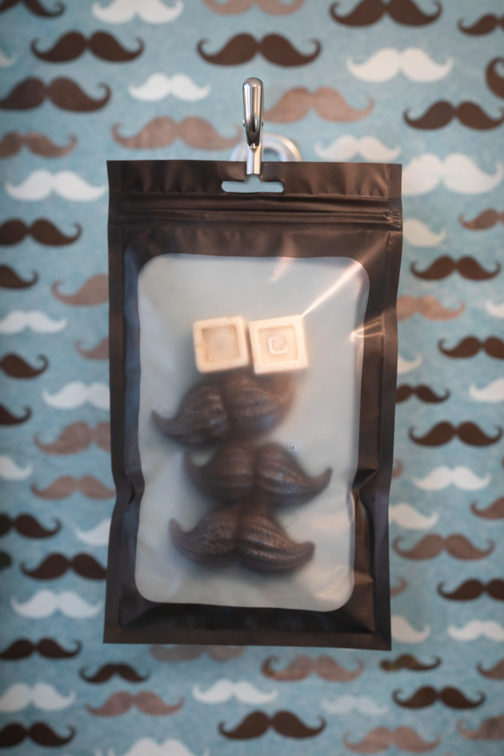 Black Ice Mustache Wax Melts - Fresh Masculine Fragrance