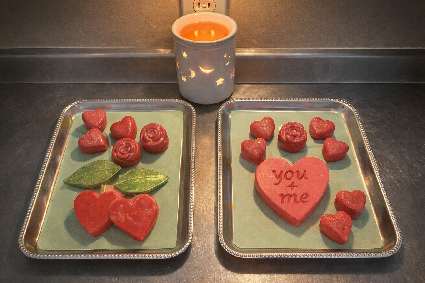 Heart-Shaped Wax Melt Packs - Hand-Poured Home Fragrance