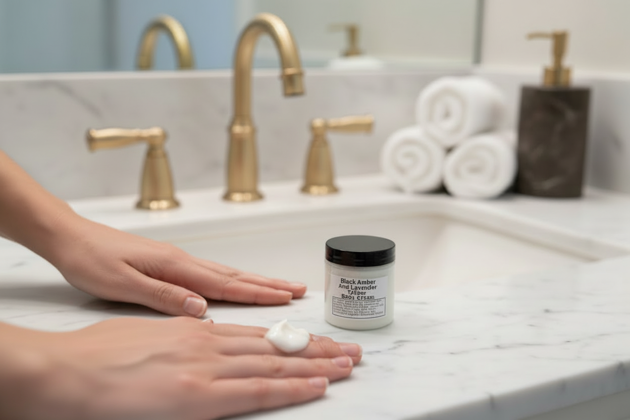 Black Amber & Lavender Tallow Body Cream - Luxurious Moisturizer