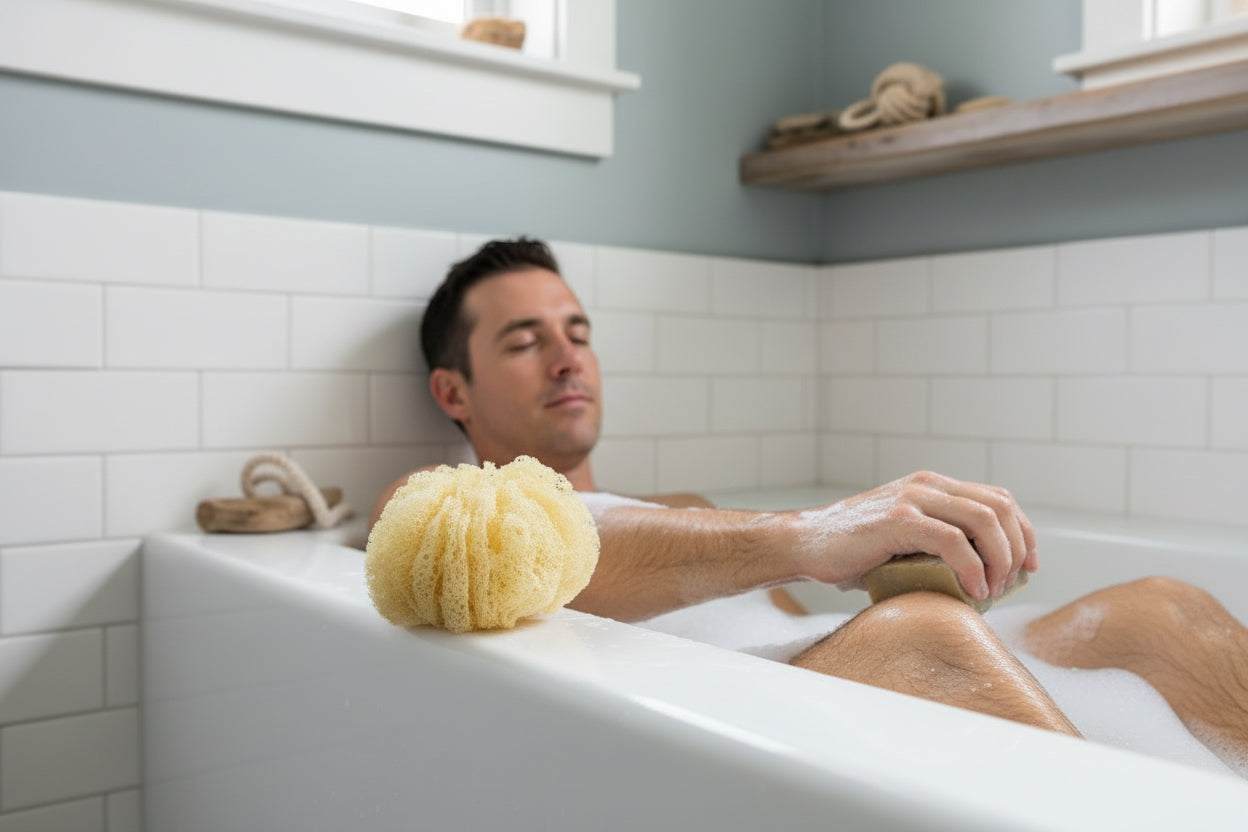 Beach Bum Men's Soap - Black Sand & Oatmeal Bar
