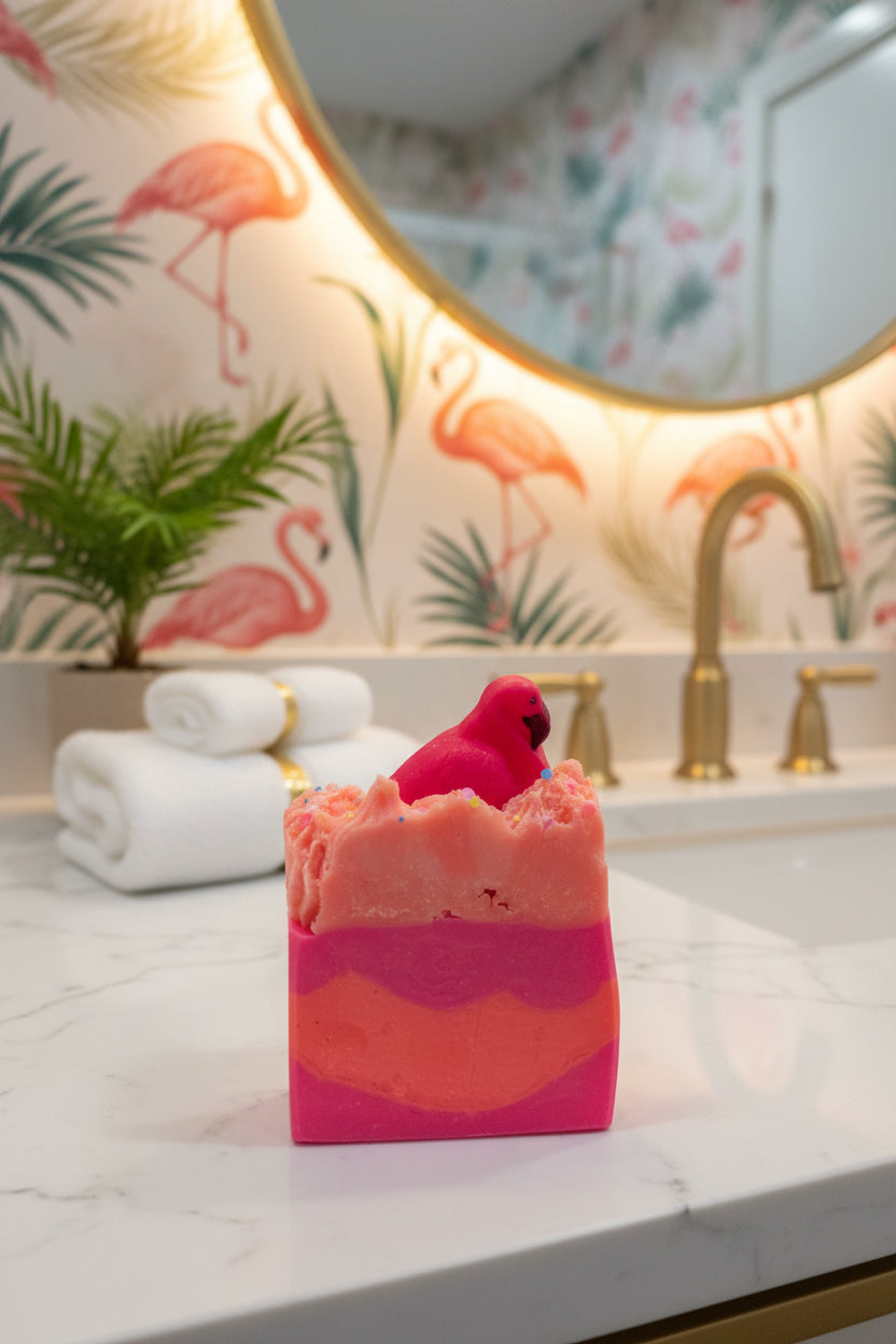 Pink Flamingo Cold Process Soap