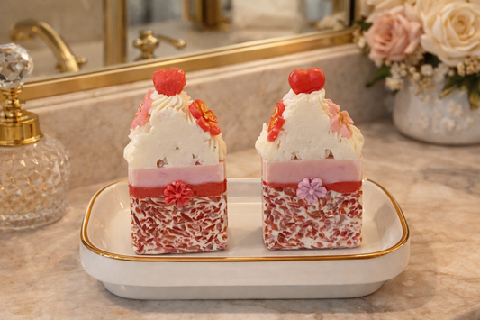 Cupid's Confetti Luxury Soap - Frosted Valentine's Bar