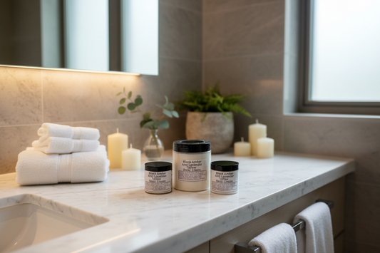 Black Amber & Lavender Tallow Body Cream - Luxurious Moisturizer