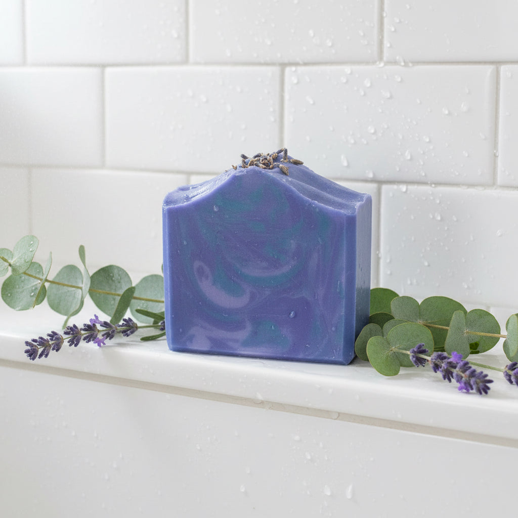 Lavender Eucalyptus Essential Oil Soap - Calming Artisan Bar