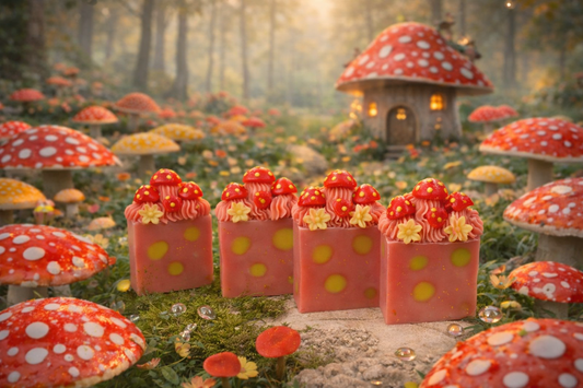 Mushrooms Luxury Soap - Signature Frosted Cold Processed Bar