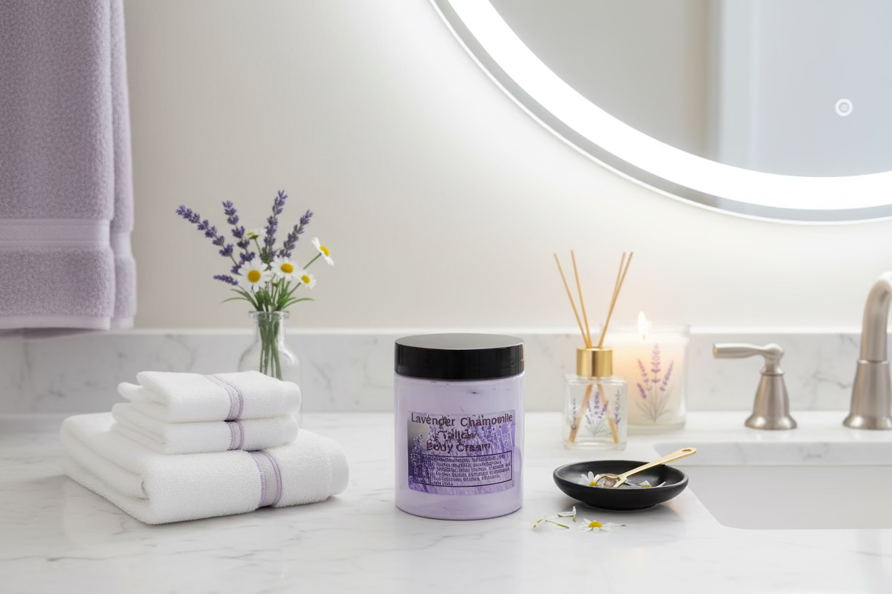 Lavender Chamomile Tallow Body Cream