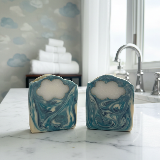 Cloud 9 Soaps in Luxury Bathroom