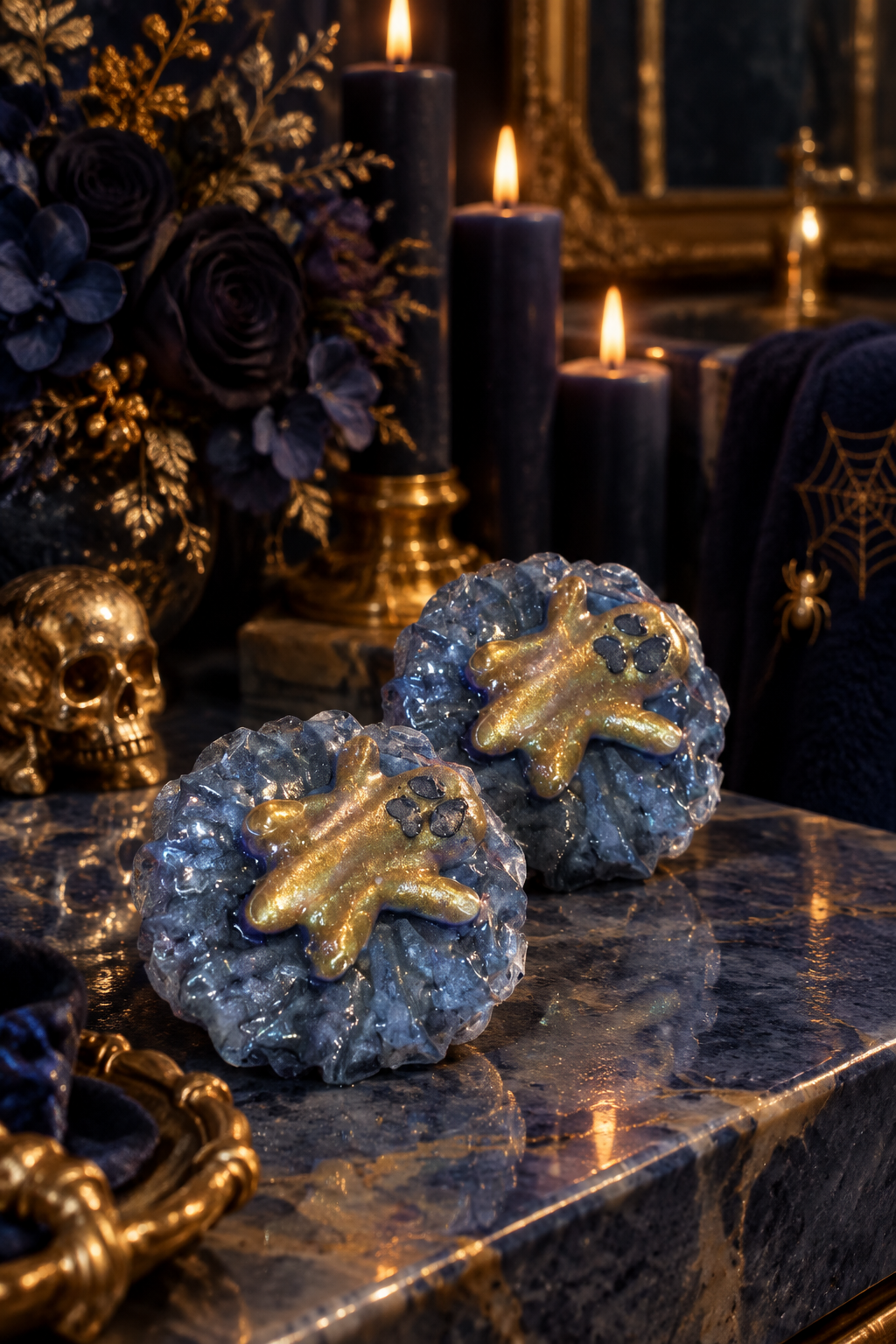 Gold Ghost Bubble Bar – Luxury Halloween Bathroom