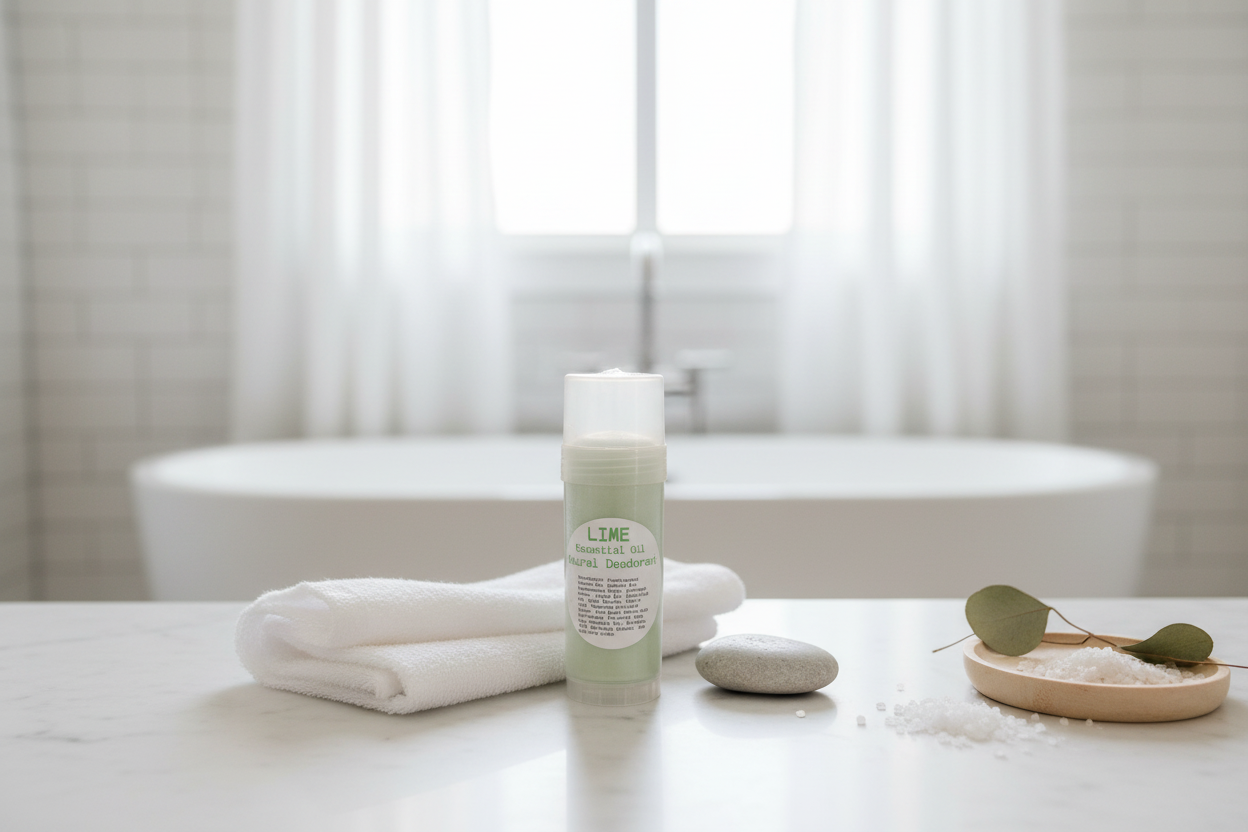 Lime in bathroom