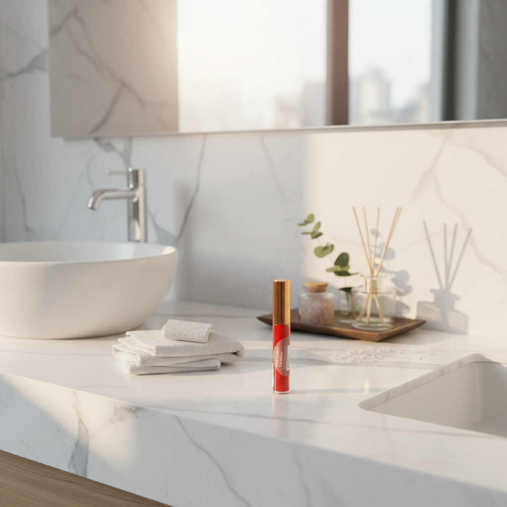 Lip Gloss - Elegant Bathroom Counter